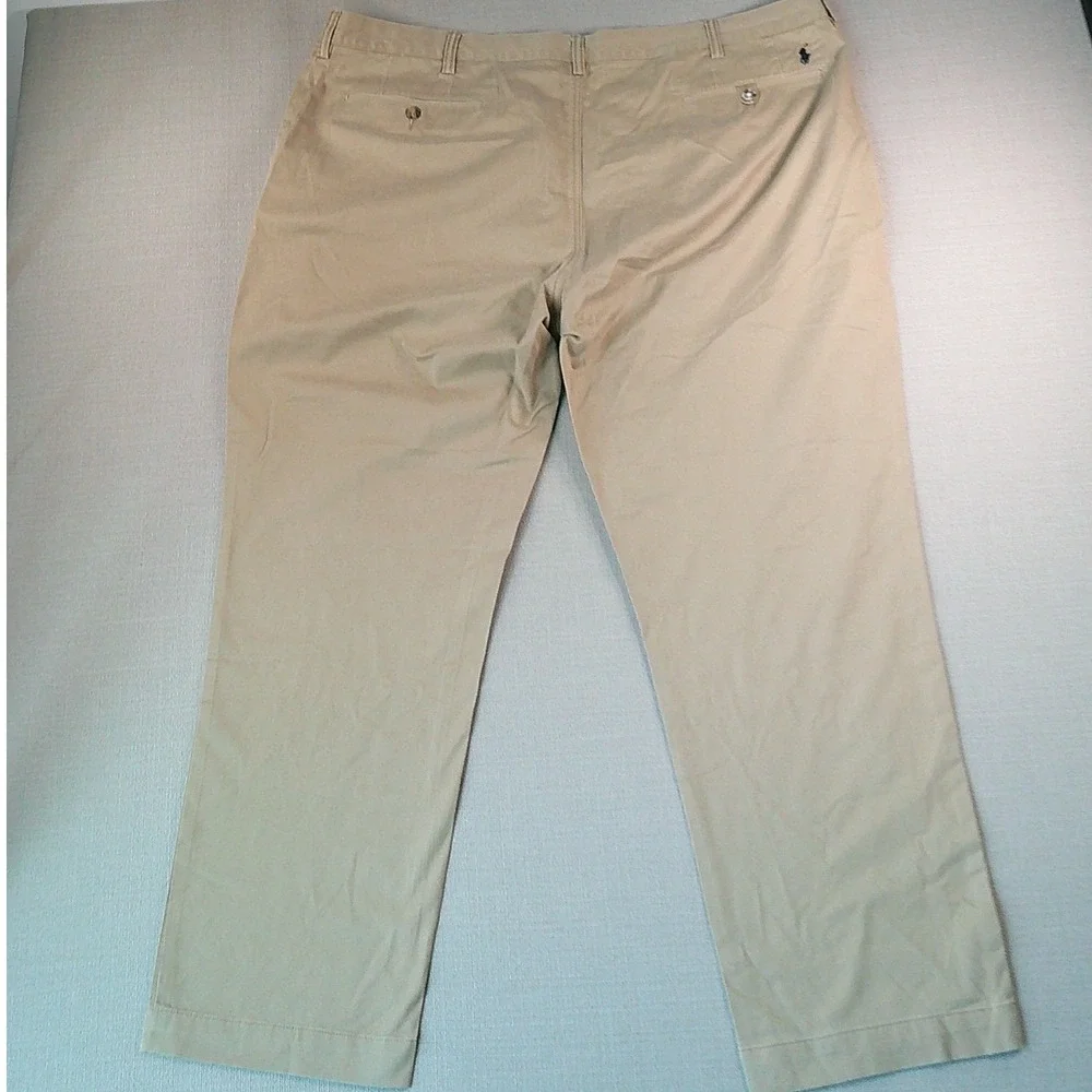 Polo Ralph Lauren Chino Pants Mens 44/30 Tan Khaki Stretch Classic Fit
